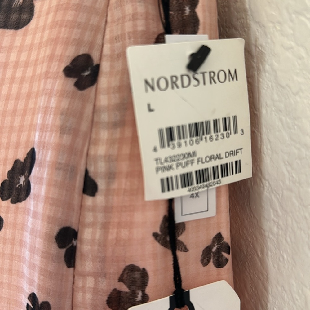 Leith NWT Pink Puff Floral Drift Tiered Maxi Skirt Size Large - Picture 8 of 11